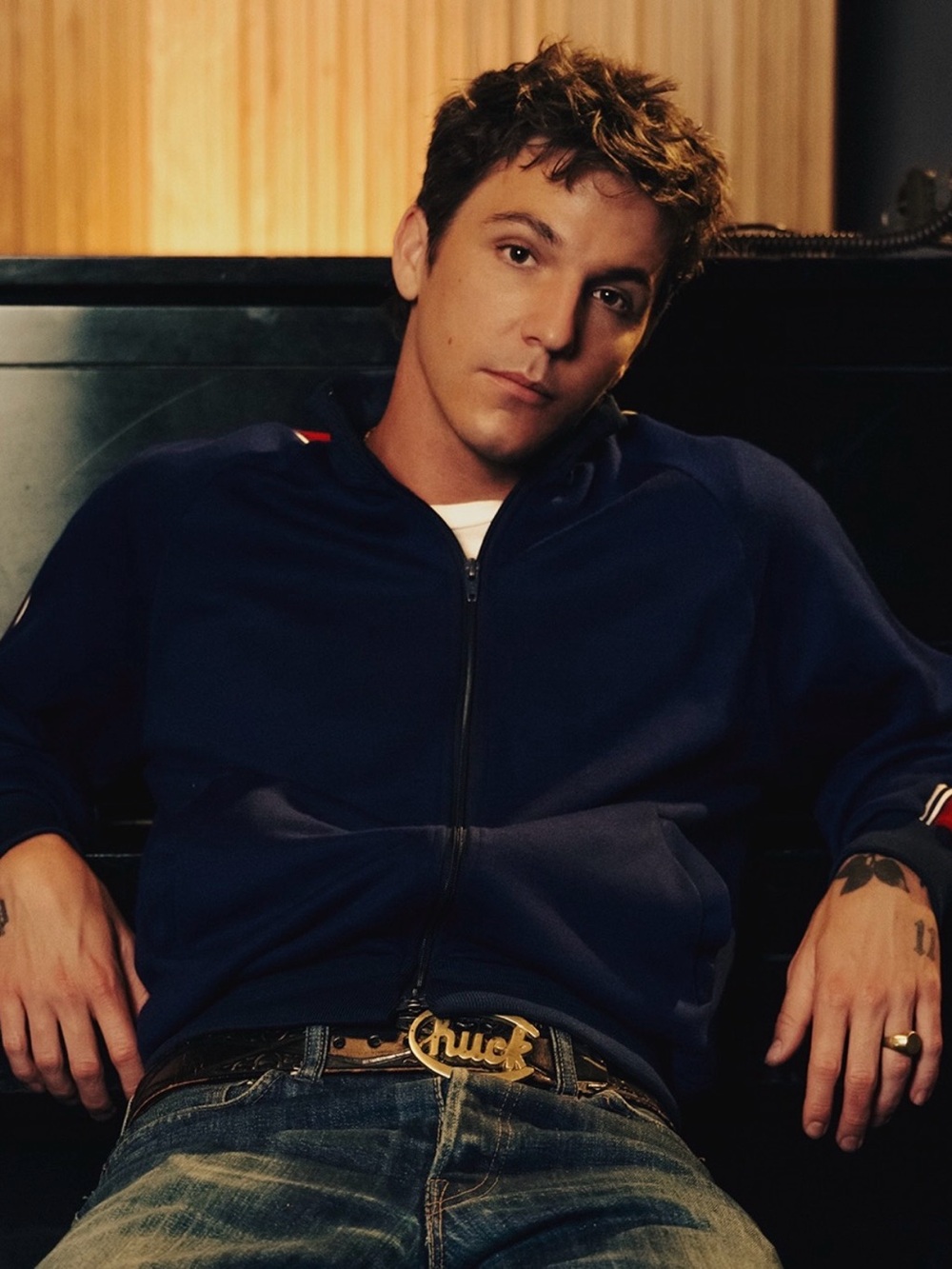 Gold Chuck Timely Belt Buckle for Role Model Chuck on Tour - Picture 3 of 5